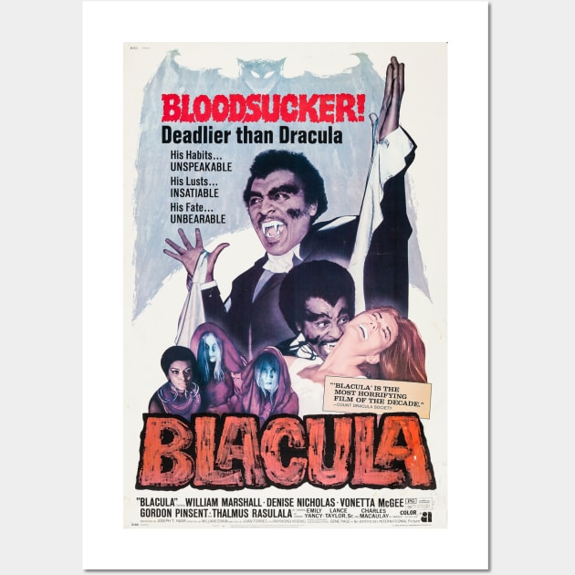 BLACULA Wall Art by KERZILLA